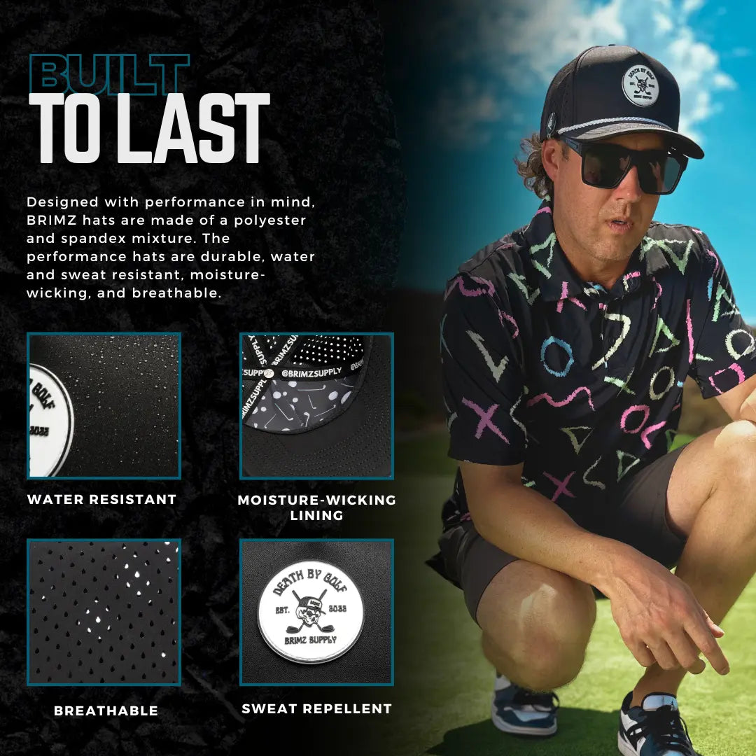 Death By Golf Performance Hats Brimz Supply
