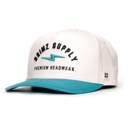 Brimz Classic Cotton Hat - Off White/Teal