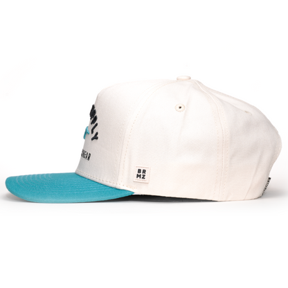 Brimz Classic Cotton Hat - Off White/Teal