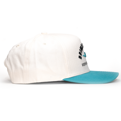 Brimz Classic Cotton Hat - Off White/Teal