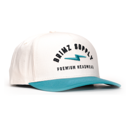 Brimz Classic Cotton Hat - Off White/Teal