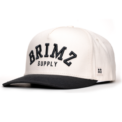 Brimz Classic Cotton Hat - Off White/Black