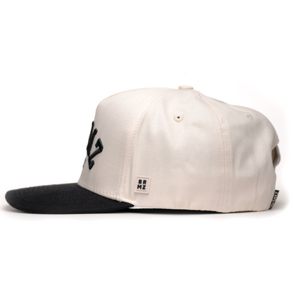 Brimz Classic Cotton Hat - Off White/Black