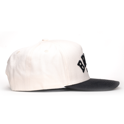 Brimz Classic Cotton Hat - Off White/Black