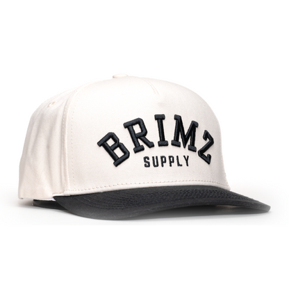 Brimz Classic Cotton Hat - Off White/Black