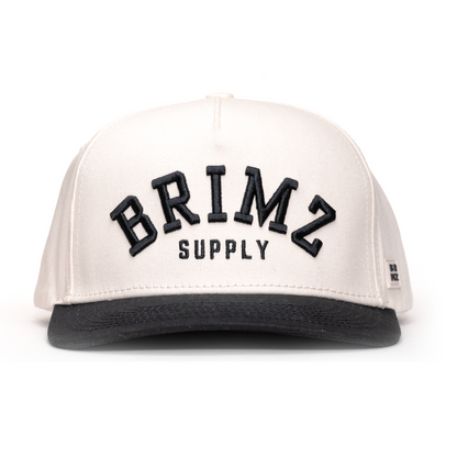 Brimz Classic Cotton Hat - Off White/Black