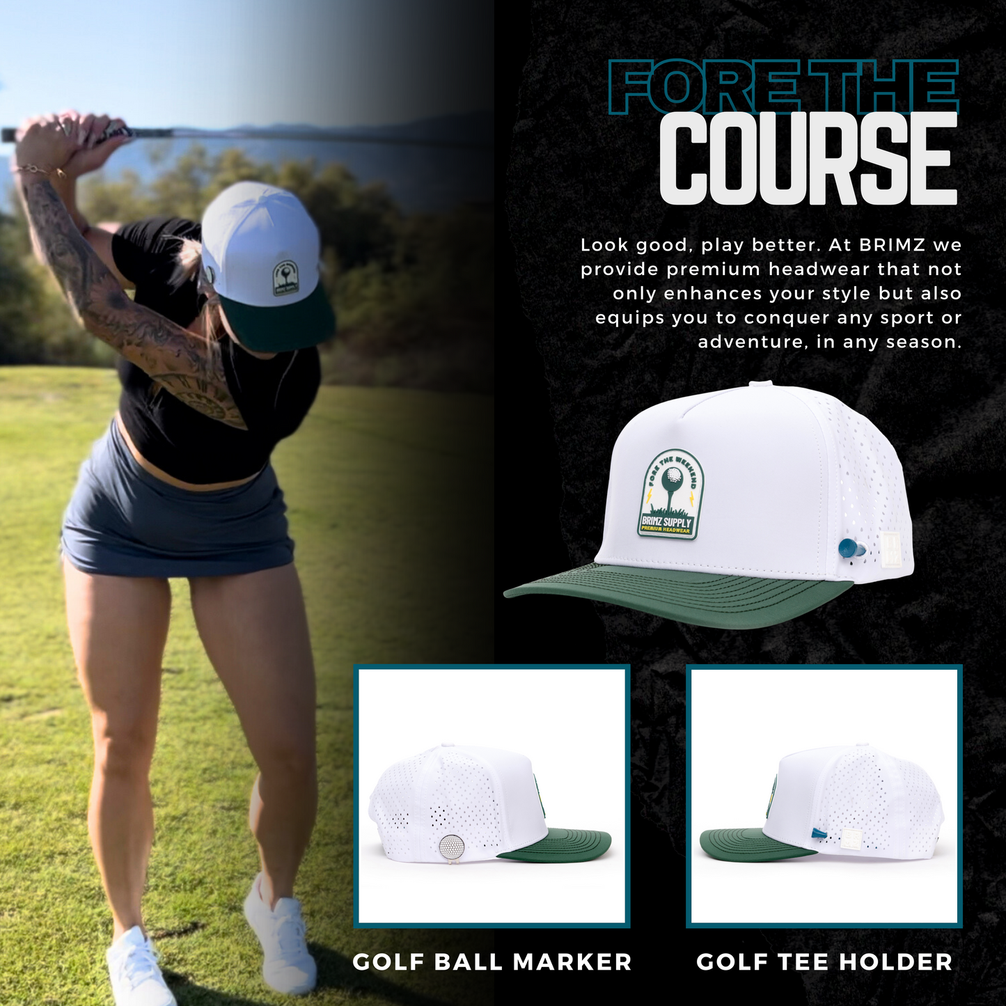 Fore the Weekend Golf Performance Hats