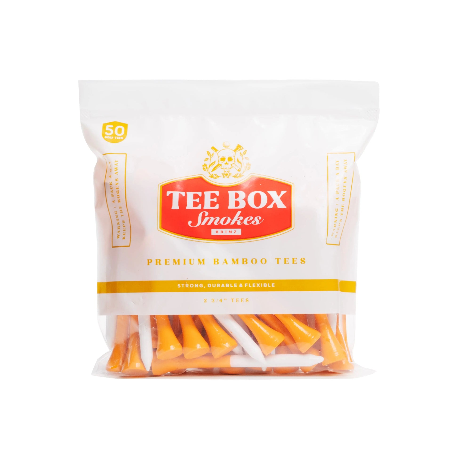 Tee Box Smokes - Premium Bamboo Golf Tees - Reusable Magnetic Box Brimz Supply