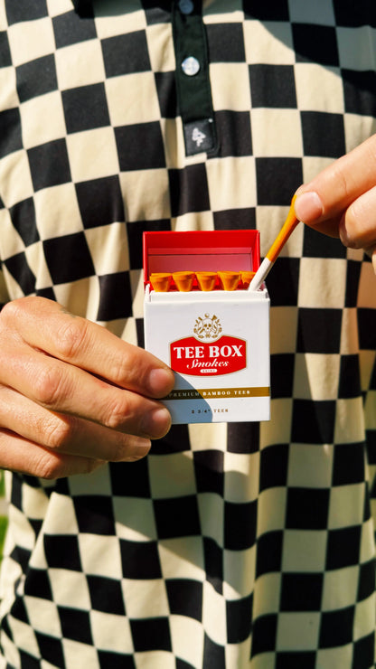 Tee Box Smokes - Premium Bamboo Golf Tees - Reusable Magnetic Box Brimz Supply